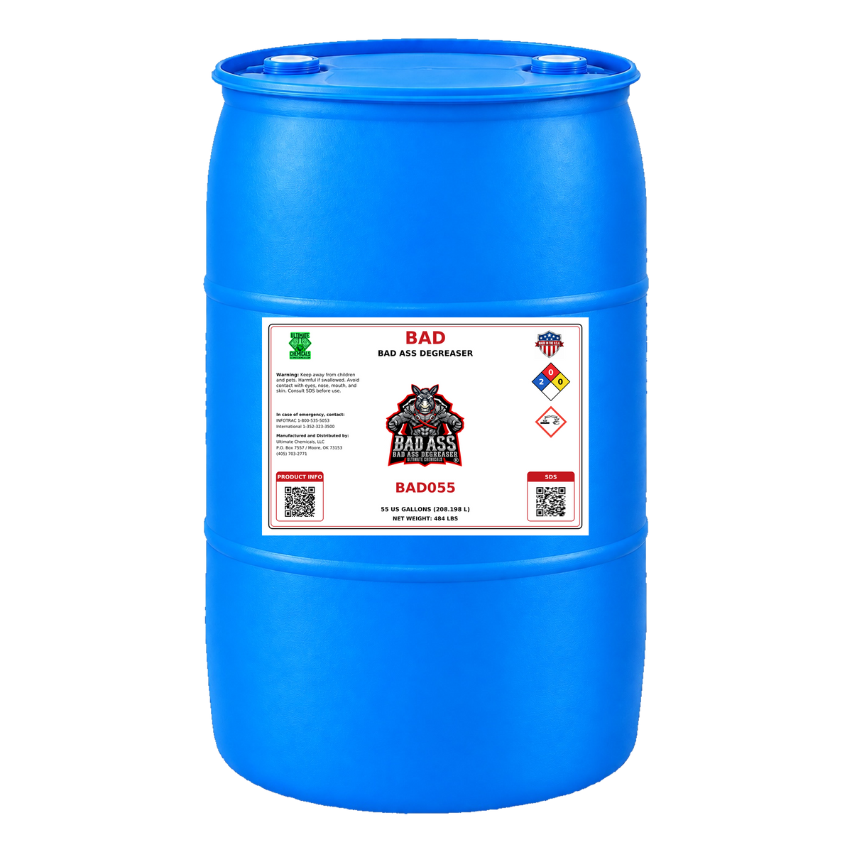 BAD - Bad Ass Degreaser, 55 Gallon Drum, BAD055