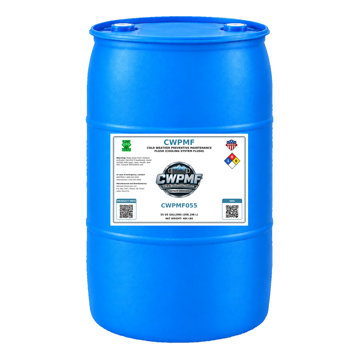 CWPMF - Cold Weather Preventive Maintenance Flush (Cooling System Flush), 55 Gallon Drum, CWPMF055