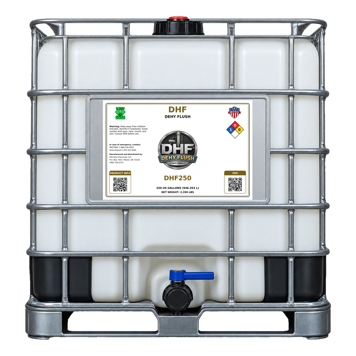 DHF - Dehy Flush, 250 Gallon Tote, DHF250