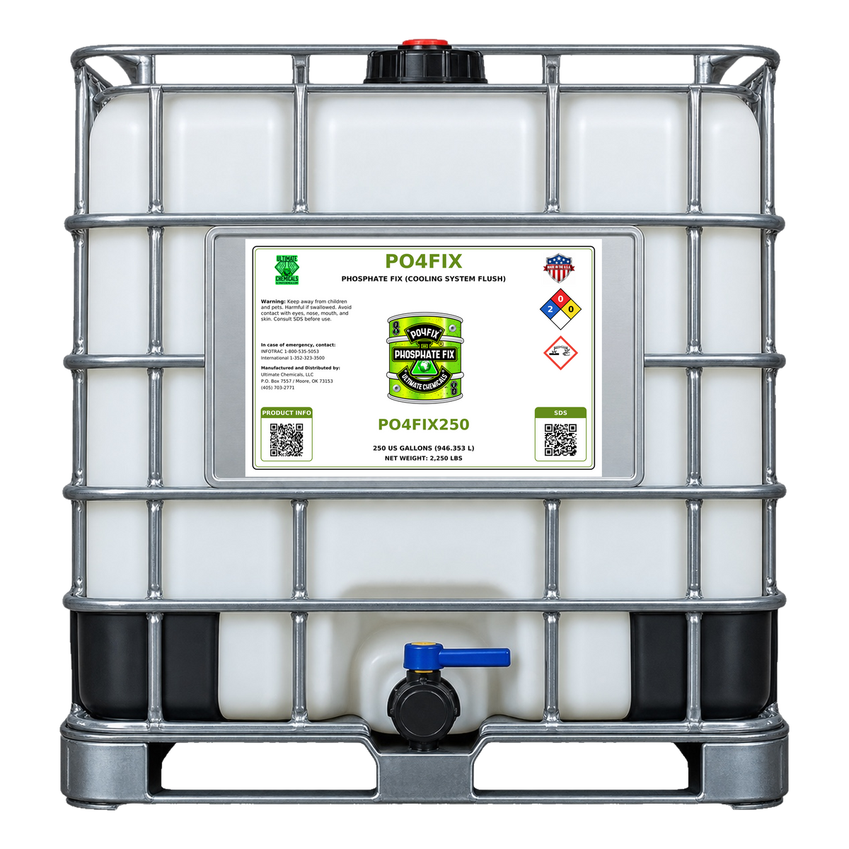 PO4FIX - Phosphate Fix (Cooling System Flush), 250 Gallon Tote, PO4FIX250