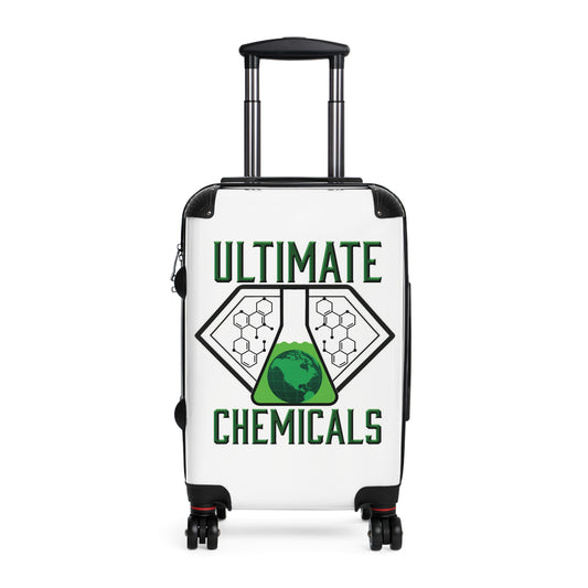 Ultimate Chemicals rolling suitcase front view
