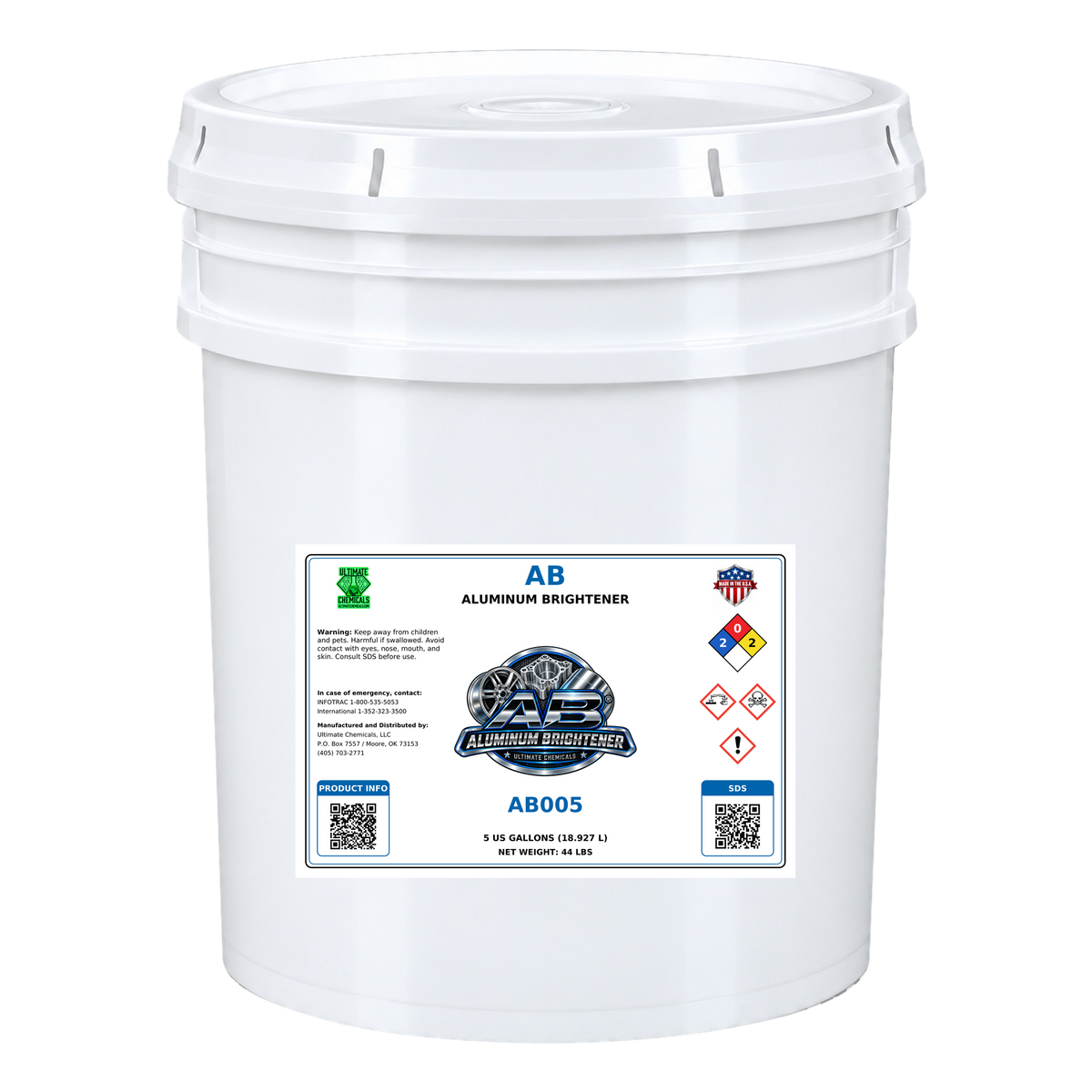 AB Aluminum Brightener, 5 gallon bucket, AB005