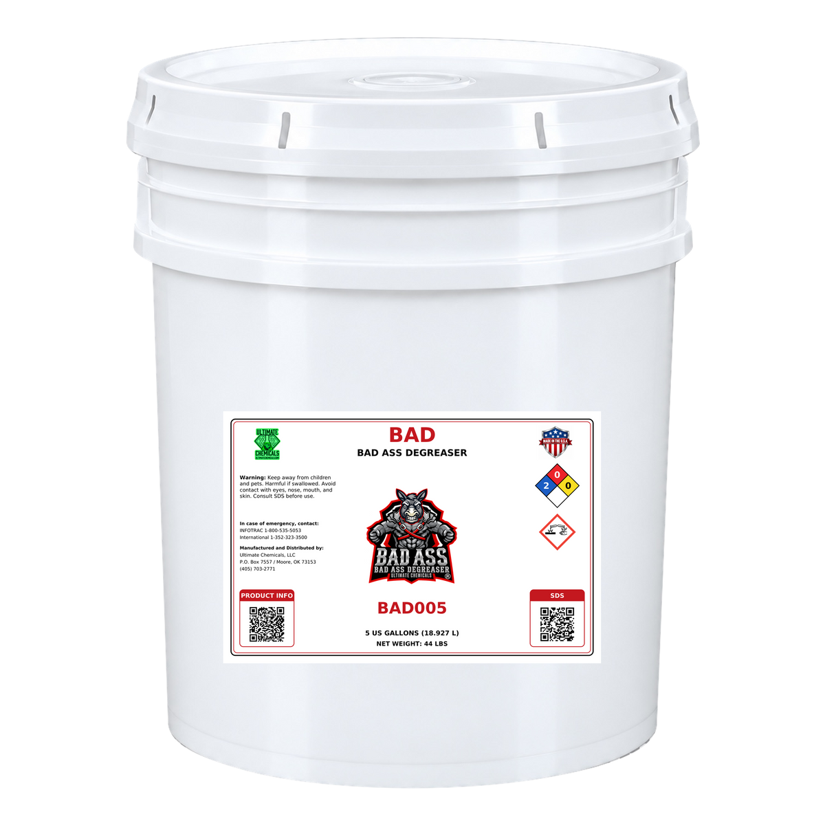 BAD - Bad Ass Degreaser, 5 Gallon Bucket, BAD005