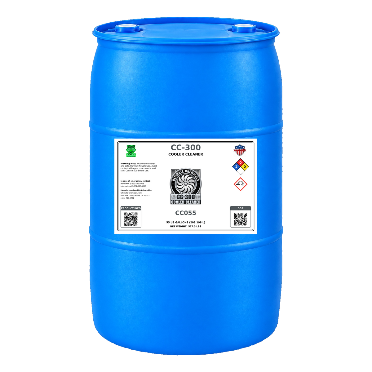 CC-300 - Cooler Cleaner, 55 Gallon Drum, CC055