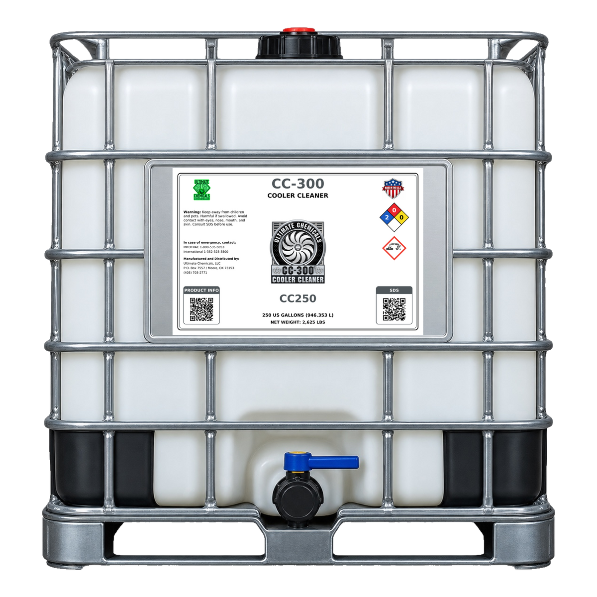 CC-300 - Cooler Cleaner, 250 Gallon Tote, CC250