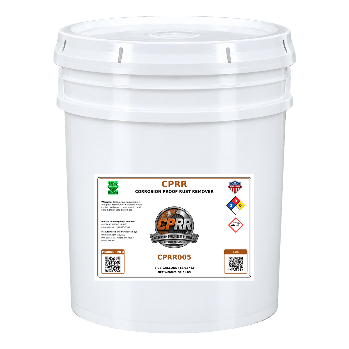 CPRR - Corrosion Proof Rust Remover, 5 Gallon Bucket, CPRR005