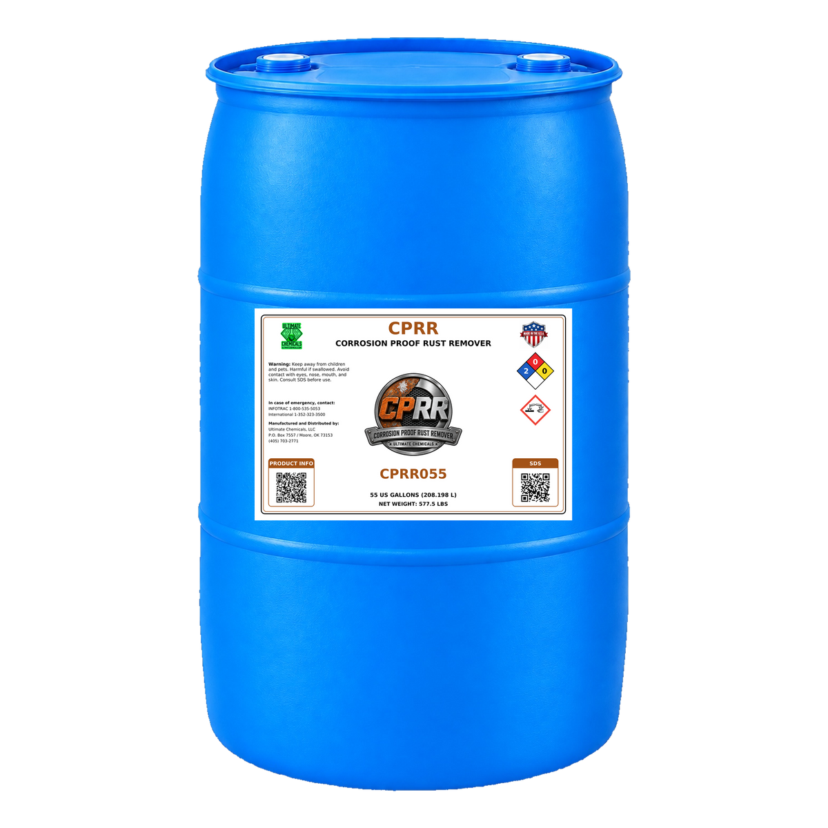 CPRR - Corrosion Proof Rust Remover, 55 Gallon Drum, CPRR055