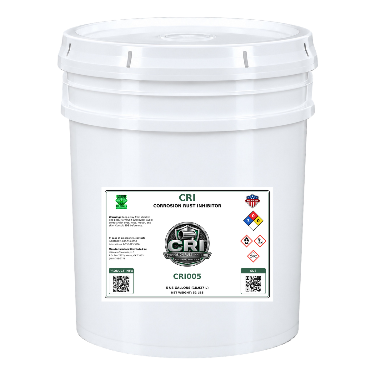 CRI - Corrosion Rust Inhibitor, 5 Gallon Bucket, CRI005