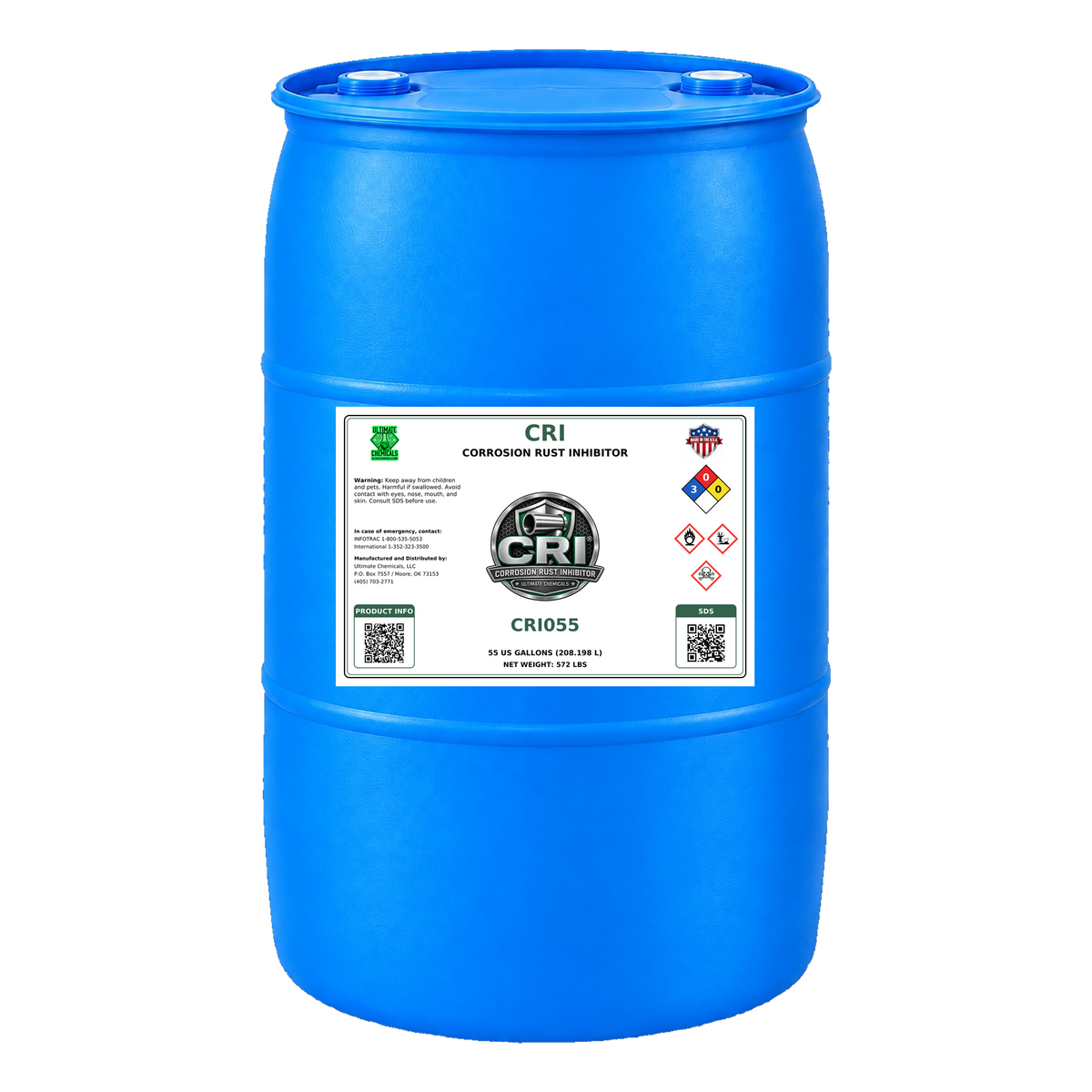 CRI - Corrosion Rust Inhibitor, 55 Gallon Drum, CRI055
