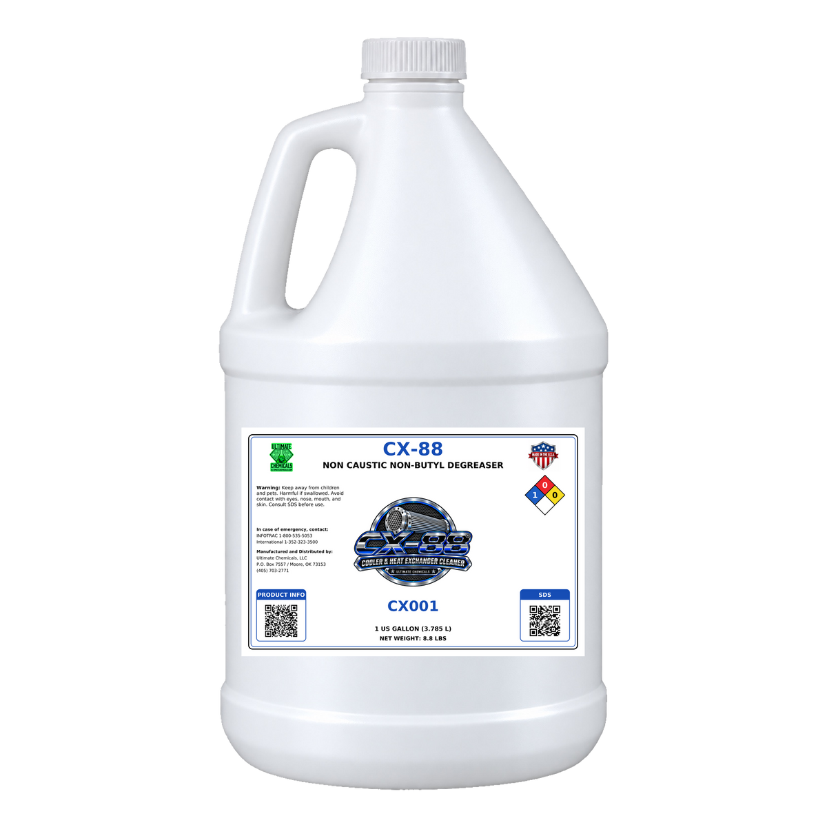 CX-88 - Non Caustic Non-Butyl Degreaser, 1 Gallon Jug, CX001