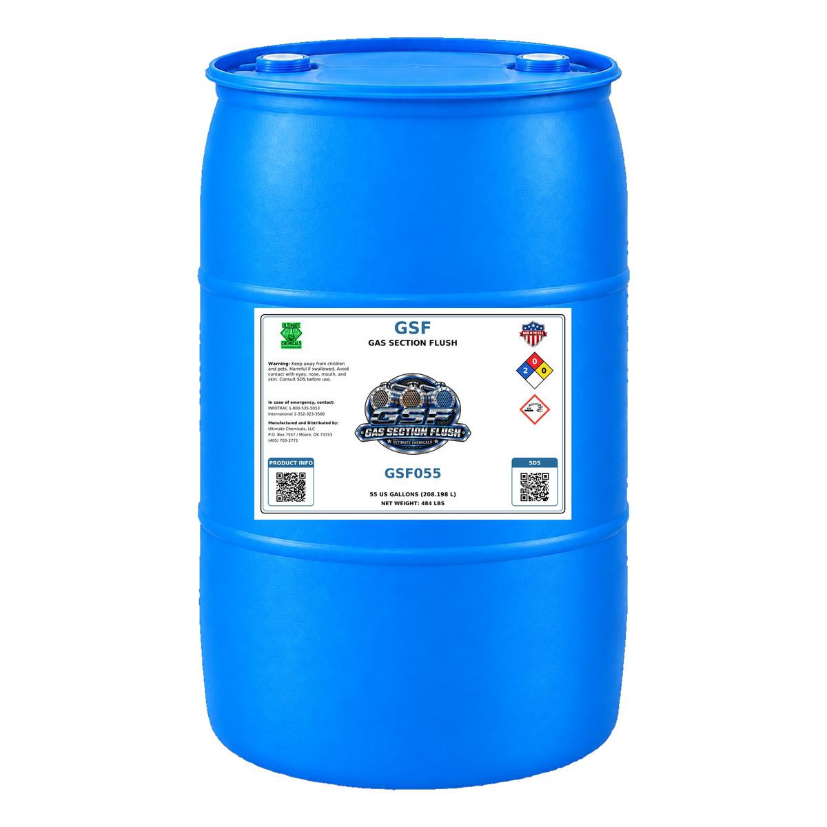 GSF - Gas Section Flush, 55 Gallon Drum, GSF055
