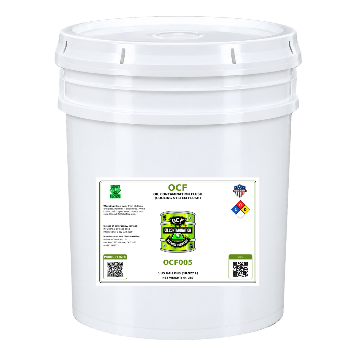 OCF - Oil Contamination Flush (Cooling System Flush), 5 Gallon Bucket, OCF005