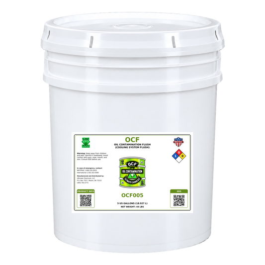OCF - Oil Contamination Flush (Cooling System Flush), 5 Gallon Bucket, OCF005