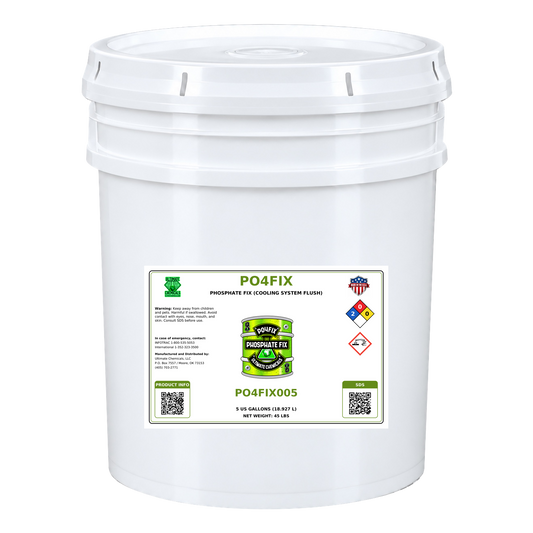 PO4FIX - Phosphate Fix (Cooling System Flush), 5 Gallon Bucket, PO4FIX005