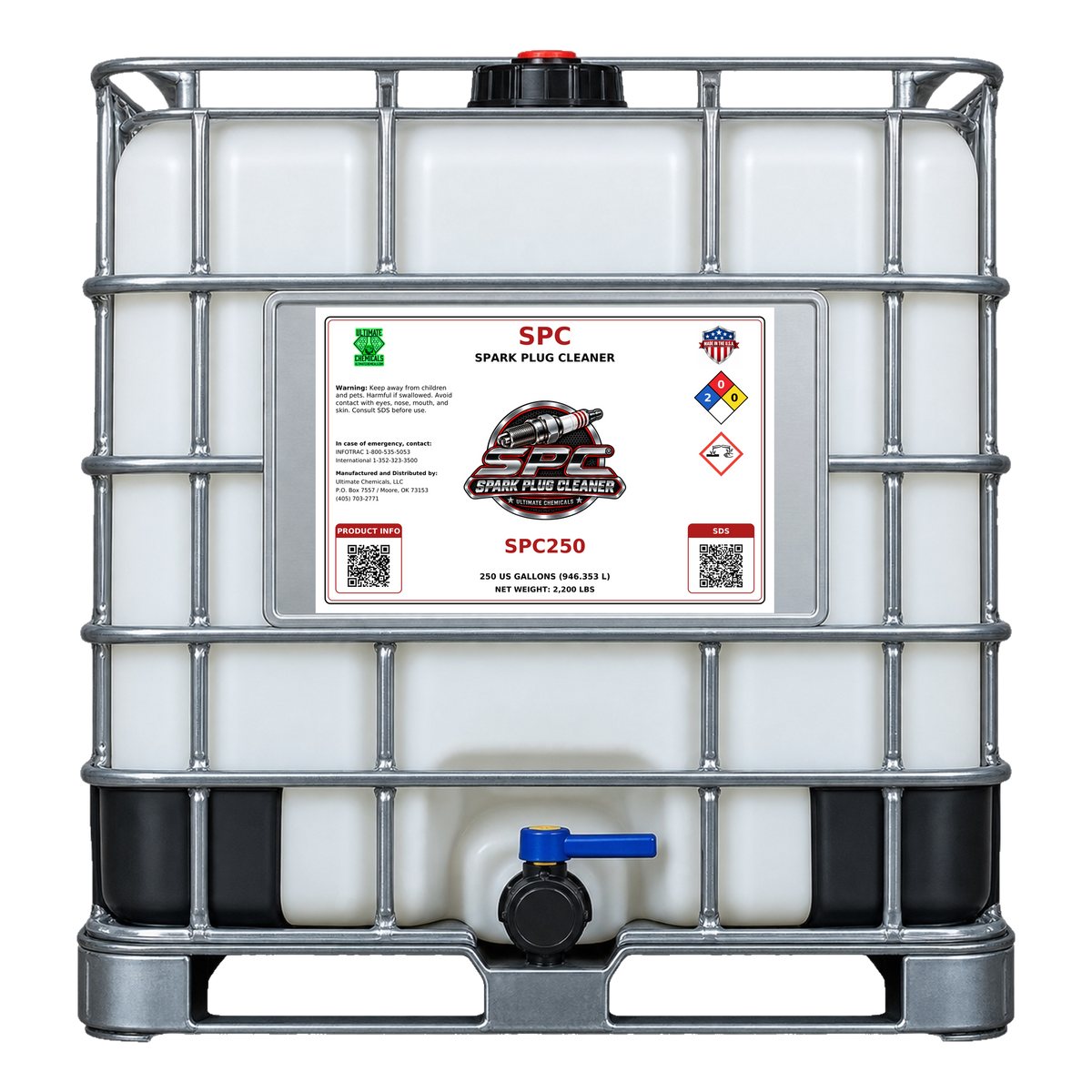 SPC - Spark Plug Cleaner, 250 Gallon Tote, SPC250