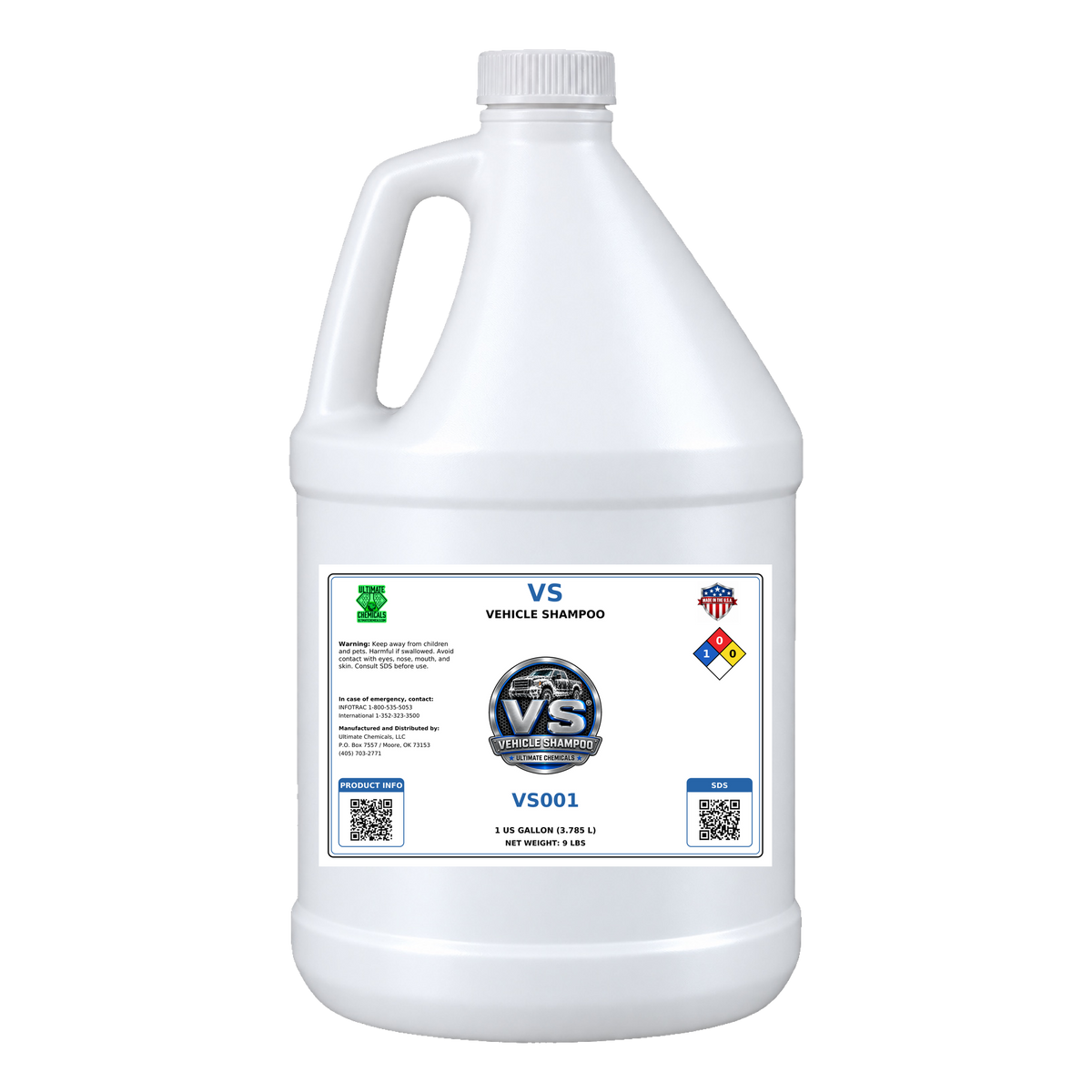 VS - Vehicle Shampoo, 1 Gallon Jug, VS001