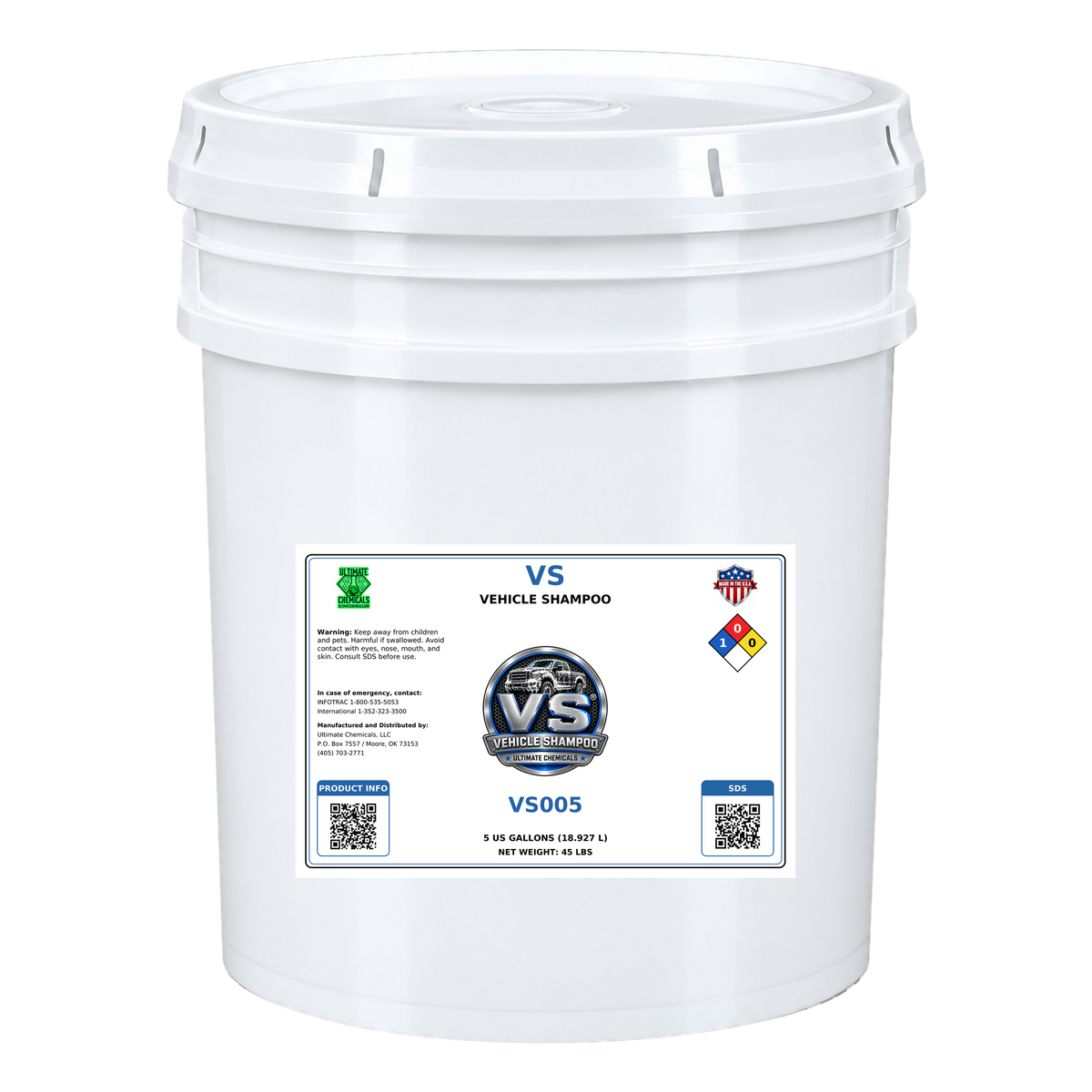 VS - Vehicle Shampoo, 5 Gallon Bucket, VS005