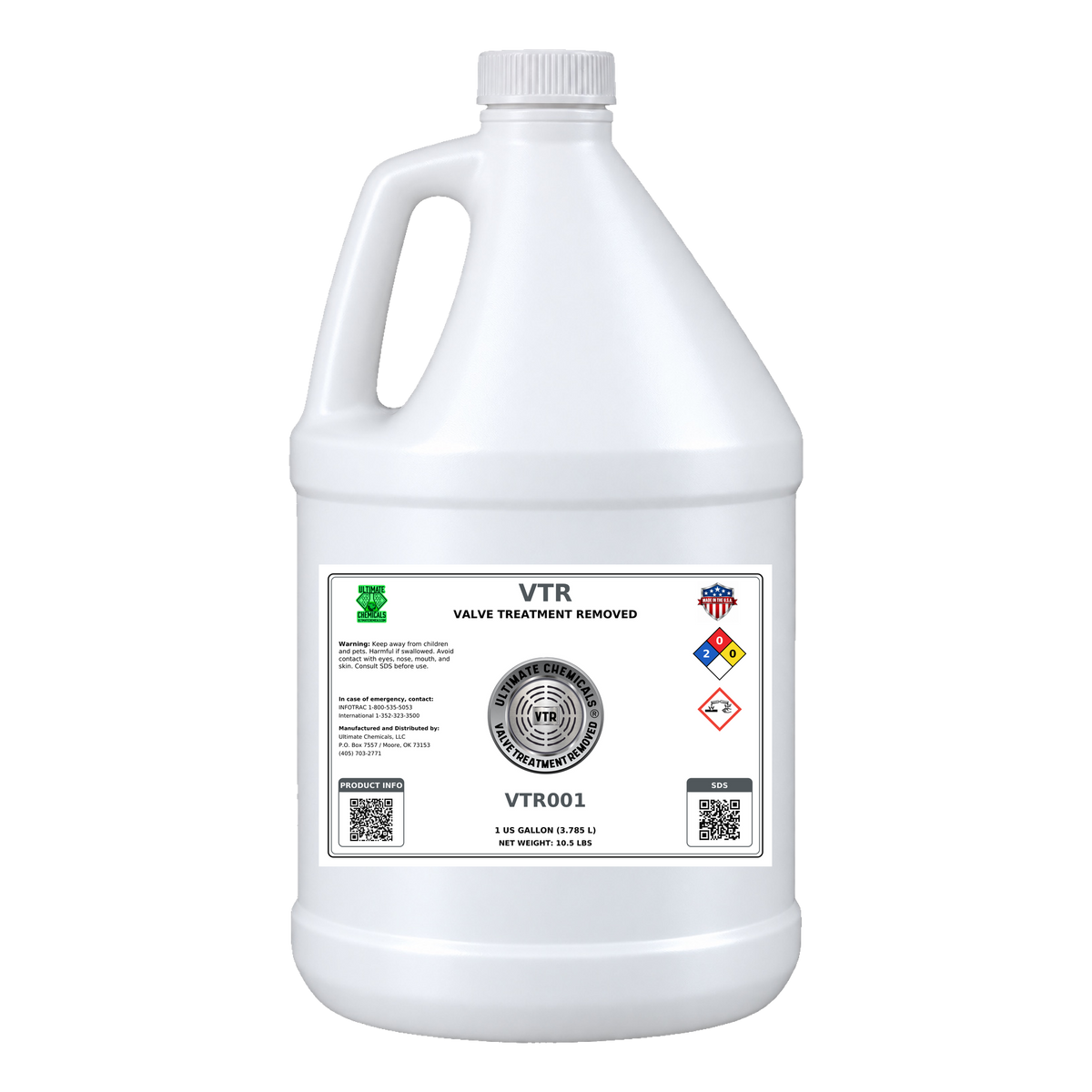 VTR - Valve Treatment Removed, 1 Gallon Jug, VTR001