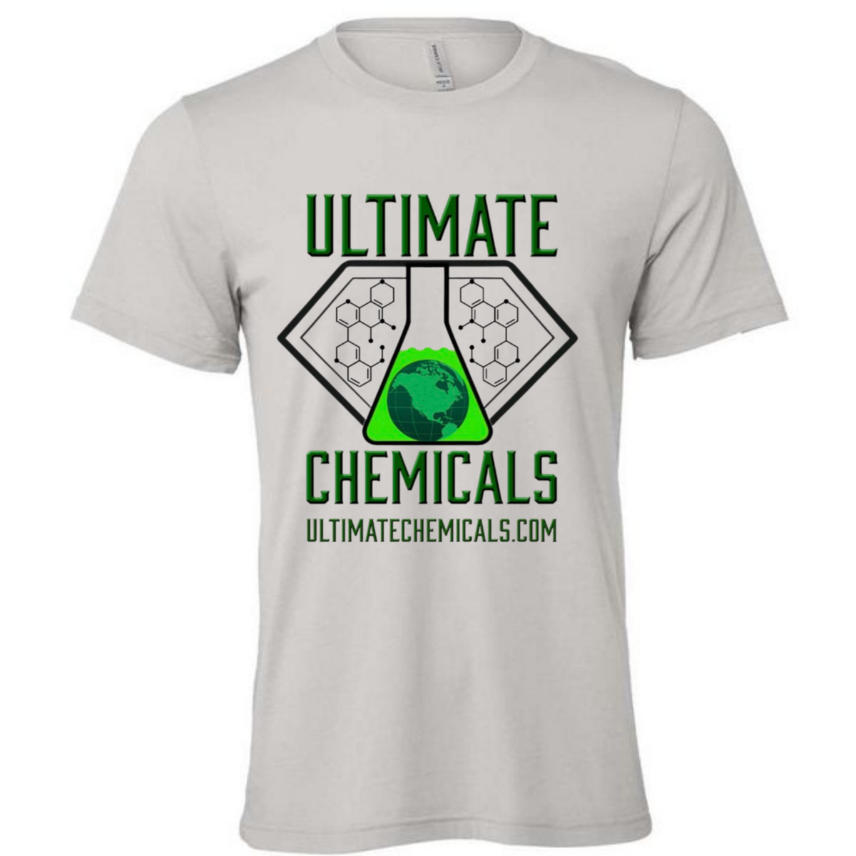 Athletic gray HDF graphic T-shirt front view