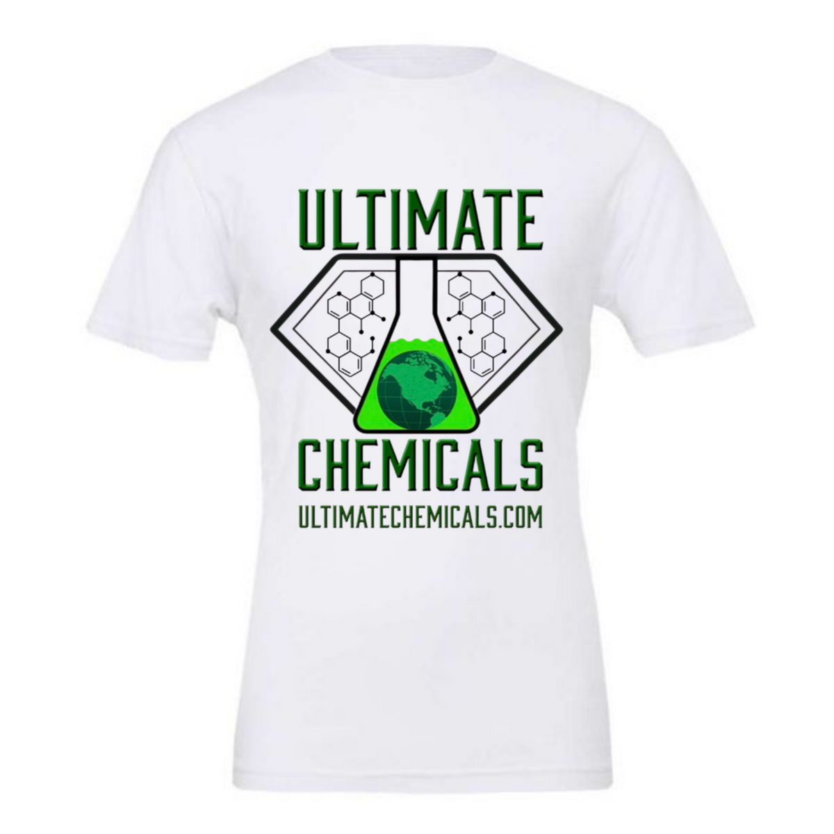 White HDF graphic T-shirt front view